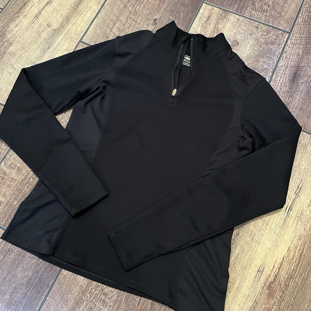 Alpine Design Jacket Adult M Black Dri Logic 1/4 Zip Outdoors FLAW